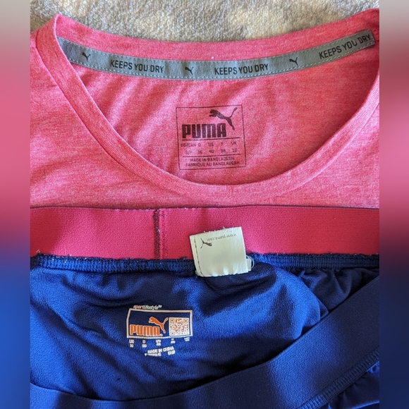 Women's Puma Running Top & Shorts - Picture 5 of 5